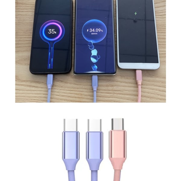 USB 2.0 Typ A hane till Micro USB hane adapter splitterkabel USB till TypeC-omvandlare stödjer höghastighetsladdning 66W null - 2Type C 1 micro