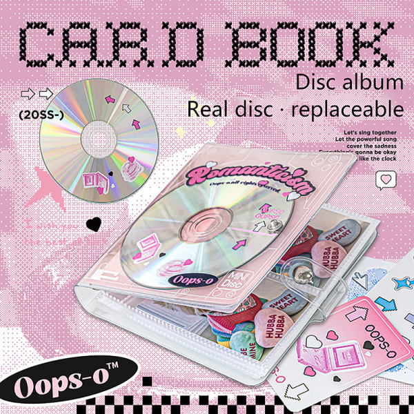 Vintage CD-fotokort Samla bokbindare Kreativt fotoalbum A1