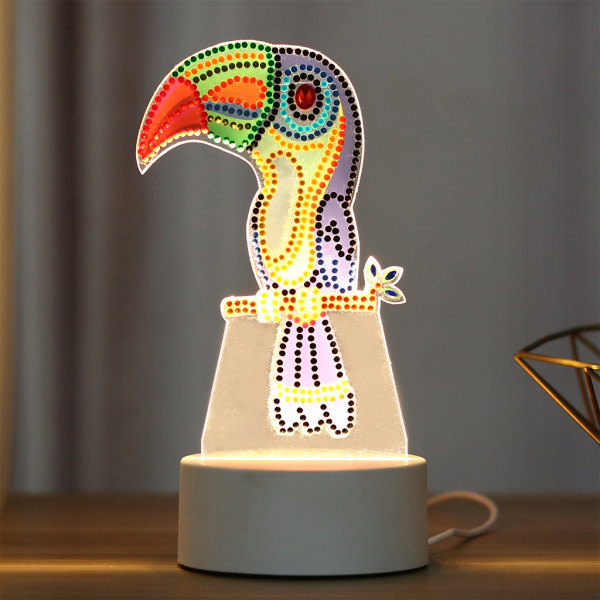 Cartoon Led Decor Light Lamp DIY Drill Diamond painting Light Night Lamp Bedroom null - YD018