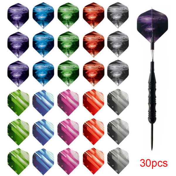 30st/ sæt Professional Dart Flights Dart Wing Plast 30 stk C