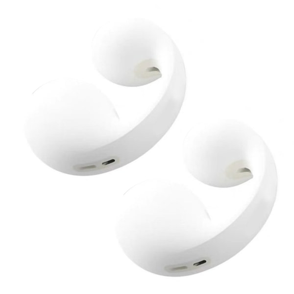 1 par silikonersettingssnäckor Cover Öronkåpor for Ambie AM-TW01 White L White L