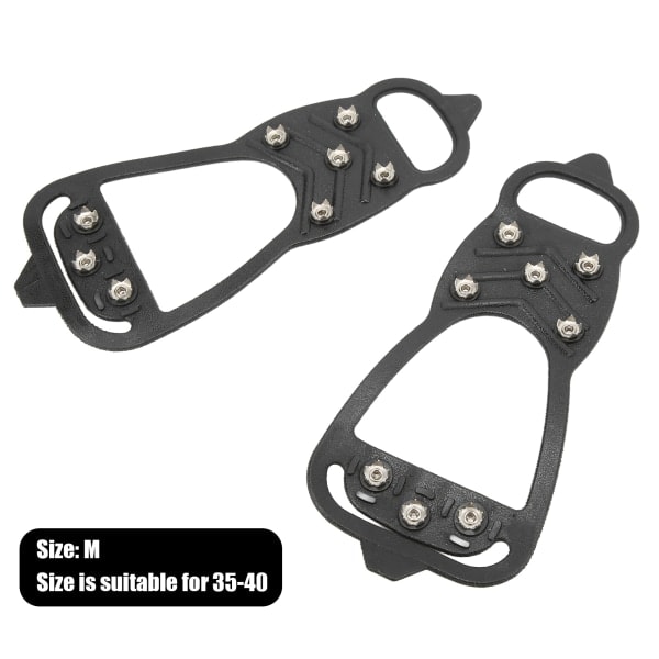 1 par 8-tands ispiggar Anti-slip Ice Traction-klossar Skogrepp til vandring på sne og is