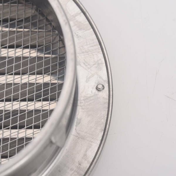 Rund Ventilgitter i Rustfritt Stål 100mm Metall Ventilgitter Grill..DEBUNS