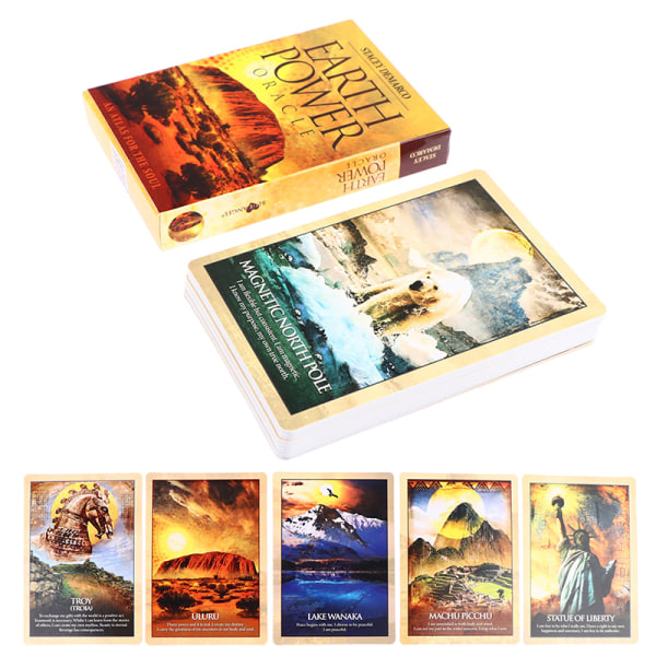Earth Power Oracle Cards Tarot Prophecy Divination Deck Enterta Multicolor one size Multicolor one size