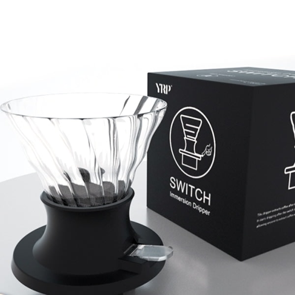 Immersion Coffee Dripper Glass V60 Kaffebryggare V Shape Drip Co OneSize