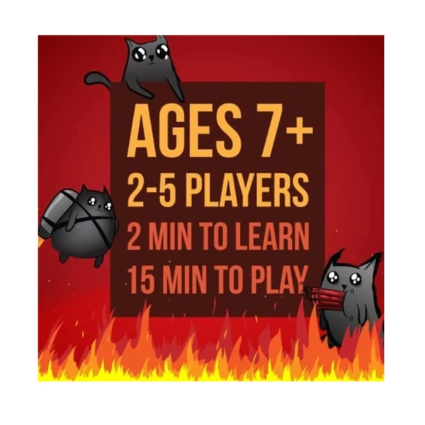 Exploding Kittens - Korttipeli - Perhejuhlapeli - Venäläinen sääntö