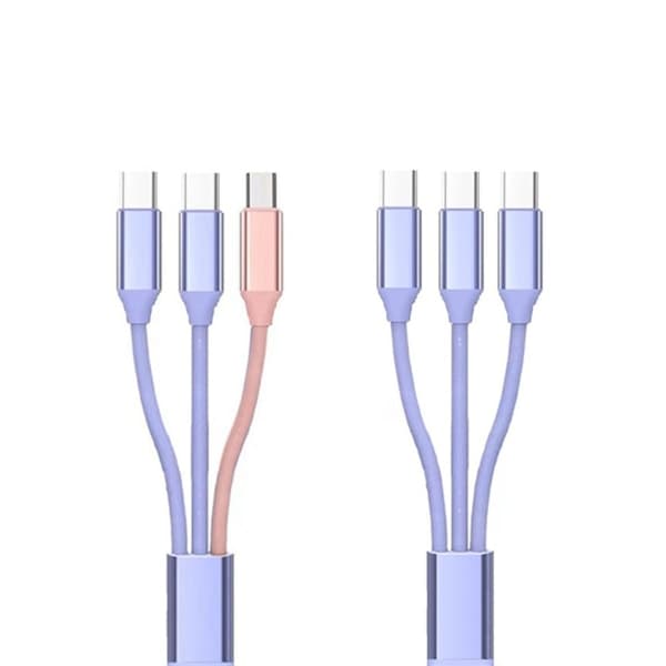 USB 2.0 TypeA hann til Micro USB hann adapter splitter kabel USB til TypeC konverter støtte høyhastighetslading 66W null - 2Type C 1 mikro