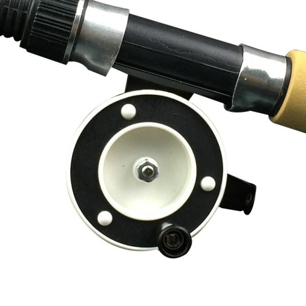 Ultralet isfiskehjul Mini Pole Line Stang Tidligere Rafting Rejer Metalhjul