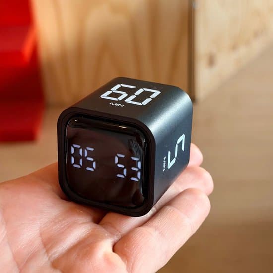 Flip Cube Timer Digital Pomodoro-timer med gravitationssensor, USB-C uppladdningsbar nedräkningstimer för kök, arbete, studier & ADHD-fokus, Svart