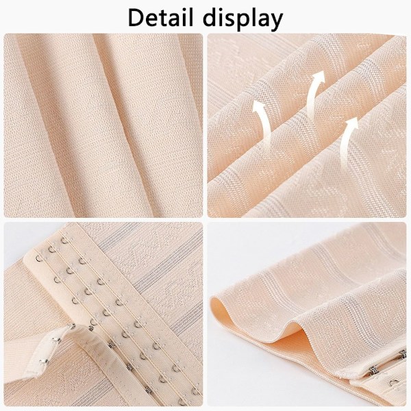 Dam Hög Midja Slim Body Shaper Underkläder Magekontroll Formande Underkläder Naturlig Natural L