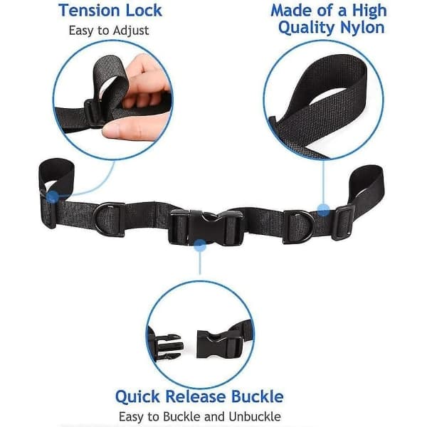 4-pack Ryggsäck Bröstrem Justerbar Bröstbälte Vandring