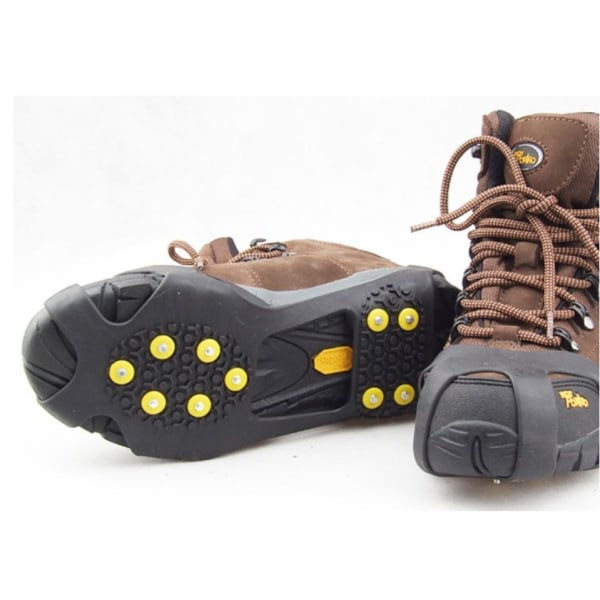 Liukastumattomat 10 teräpiikkiä, lisäpito, jääpalan lumipito, Snow Ice Walking (XL-koodi)