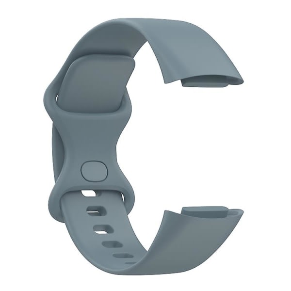 For Fitbit Charge 5 Silikon Watch Band Stål Blå S Steel Blue S