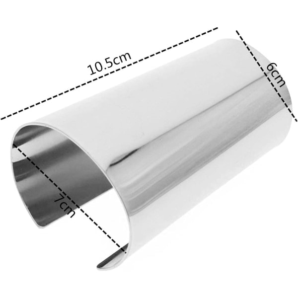 Säädettävä epäsäännöllinen ontto avoin leveä rannekoru naisille tytöille