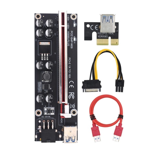VER009S Plus -jatkokortti PCI-E -jatkokortti Express 1X 16X USB3.0 -kaapeli Mi