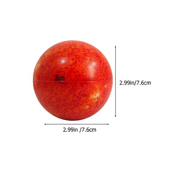 10 st solsystem stressbollar solplaneter bollar barn hoppa boll leksaker squeeze bollar sorterad färg