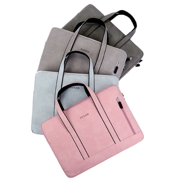 Computer taske taske etui til sag side lynlås håndtaske til bærbar computer Notebook rejse opbevaring portefølje 13'' 14'' 15,6 tommer Lyseblå 16 tommer