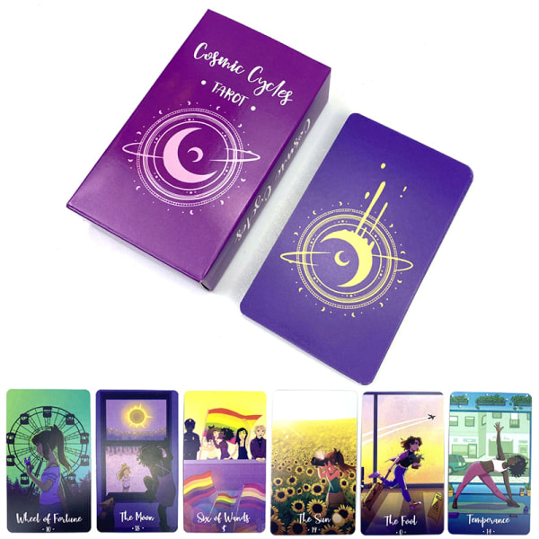 Kosmiset sykli Tarot 2:n tarotkortti Profetia Ennustusperhe P Monivärinen one size Multicolor one size