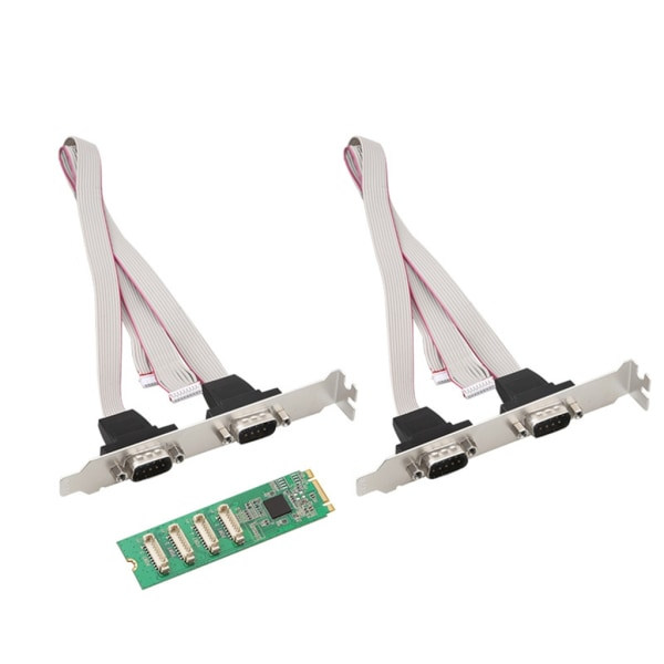M.2 M-Key 4 serielle porte controllerkort M.2 M-Key til 4 x RS232 DB9 adapter