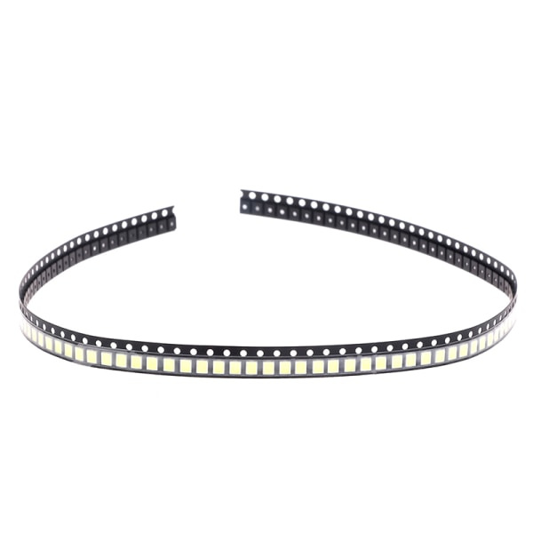100 kpl 3030 SMD LED-helmiä 1W 3V/6V/9V Kylmä valkoinen valo TV L Valkoinen 6V White 6V