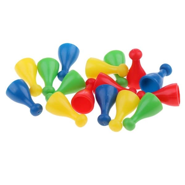 32 Plastbønder Brikke Spill Brikker Kortspill
