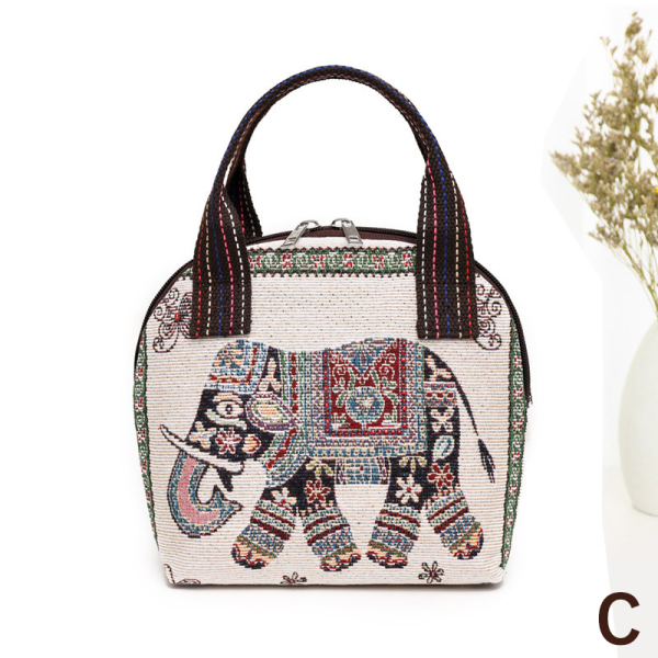 Kudotut laukut naisille Olkalaukku Retro Casual Tote Käsilaukut Et C C C C