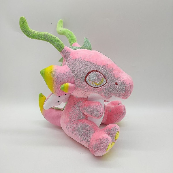 Drakfrukt Macaron Plyschleksak Kawaii Pitaya Dinosaur Mjuk Djurleksak För Barn Flickor Present SGrön
