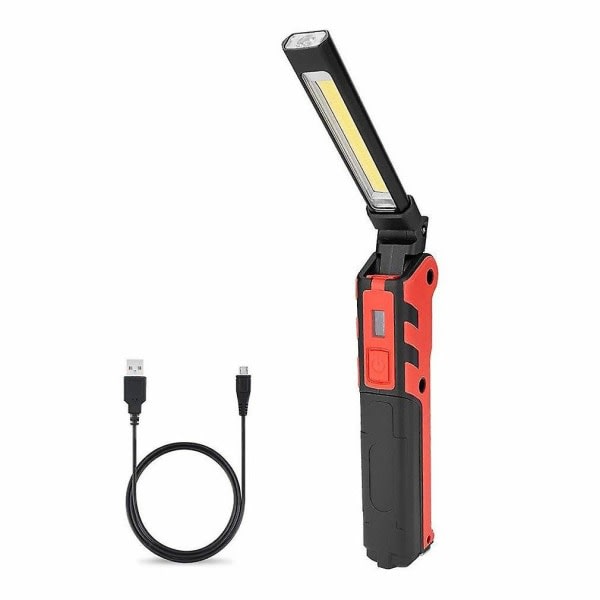 Cob+ USB taittuva, ladattava magneetti, taskulamppu projektori