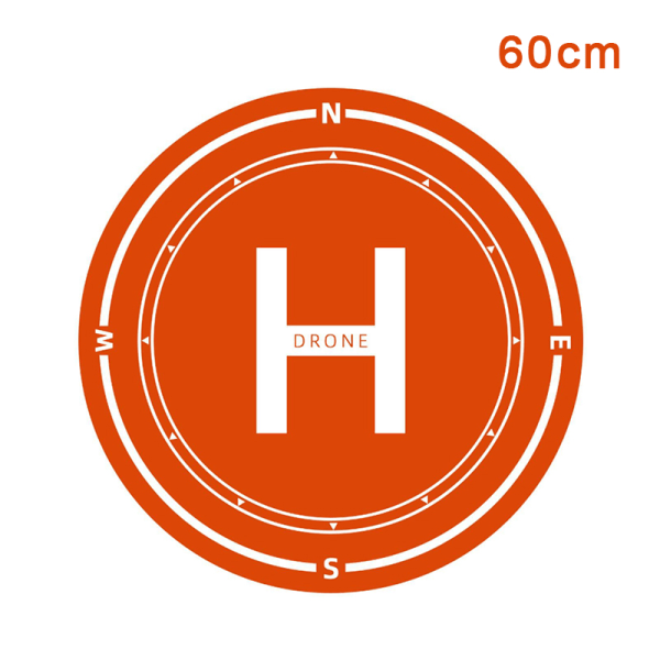 Pad Kudde Vikbar filt Parkeringsförkläde Tillbehör Orange 60CM