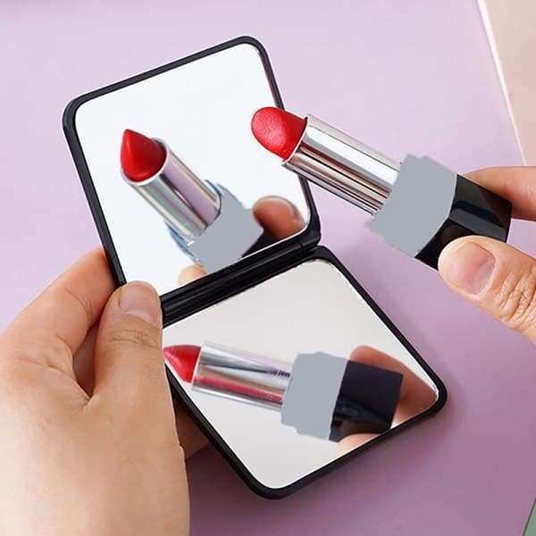 Foldbart makeupspejl Mini firkantet makeupspejl Portabl A2