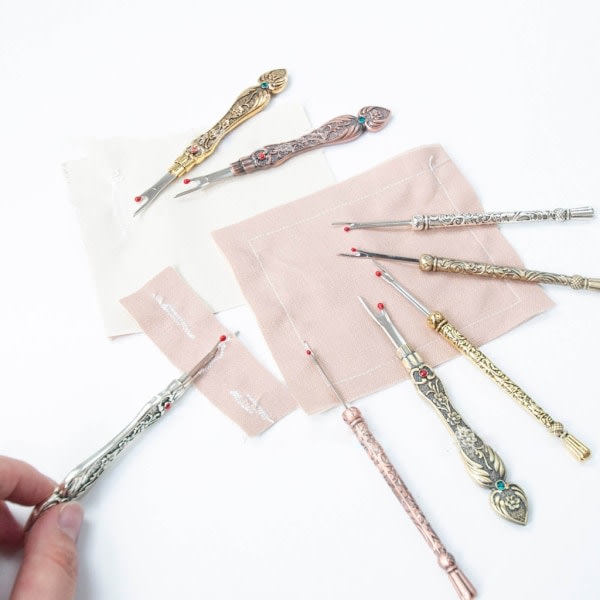 Sømrøver, Sømrøver Stitch Unpicker Håndtag Syning Sting Vintage Farve Handy-Sting Tråd Røver Syværktøjer Sølv