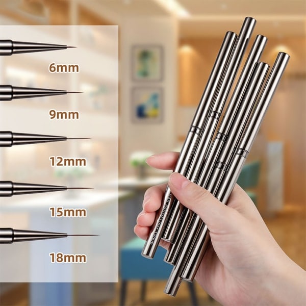 Kynsien taideharjat Liner Detailer Striping Brush Gel Polish Manic 6MM onesize 6MM onesize