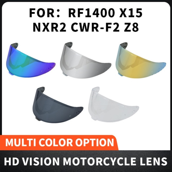 Unisex hjälmvisir UV-blockerande glasögon för RF1400 X15 vindrutelins motorcykel Mörkbrun