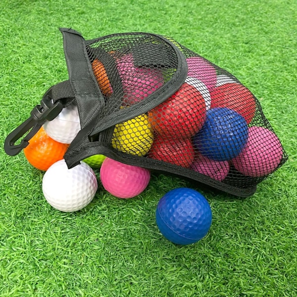 Nettpose for baller - Allsidig sportsoppbevaring | Kompakt rund oppbevaringspose for golfballer, sport, camping og reiser