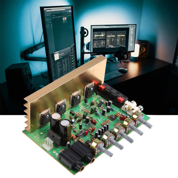 Audio Forstærkerkort HIFI Digital Reverb Effekt 100W Audio Forforstærker Bagerste Forstærker Tonekontrol