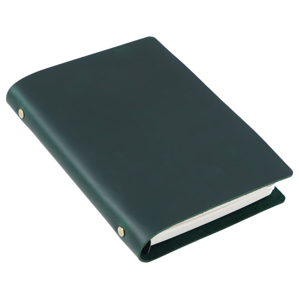 Läderpärm Notebook A5/A6/A7 Budgetpärmplanerare för kvinnor Män Journaling Mörkgrön - A5