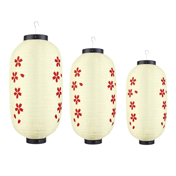 Japansk stil Lanterne Dekorativ Traditionel Hængende Lampe Lanterne til Indendørs Udendørs Hjem Have Bar Restaurant Dekoration Rød 8 tommer