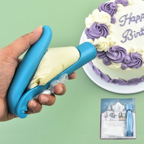 Leivonta lasite kakku työkalu putkityssuutin vinkit Fondant kakku Cre sininen
