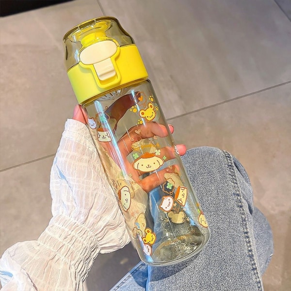 550 ml:n vesipullo Kouromi, suuri vesipullo Yellow