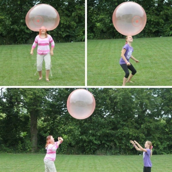 2 st Jelly Balloon Ball Bubble Ball, Ballong uppblåsbar vattenfylld boll Mjuk gummiboll