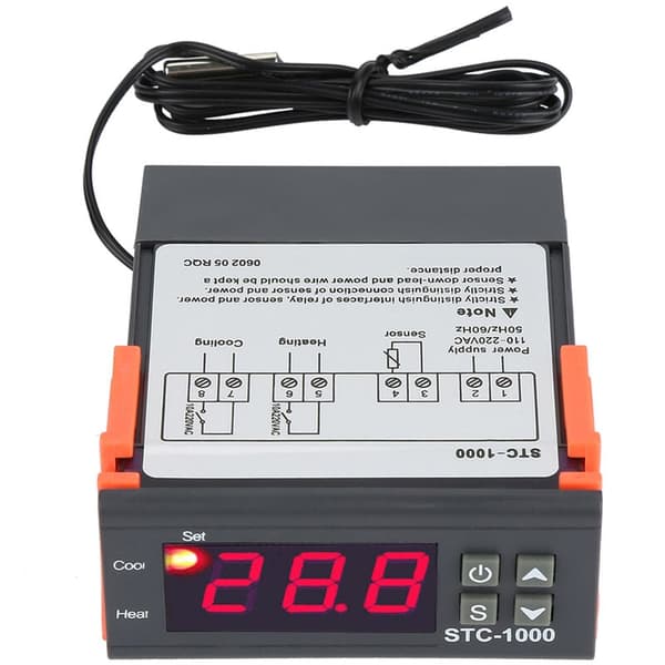 Digital temperaturregulator temperatursensor elektrisk termostatstyring 110-220V
