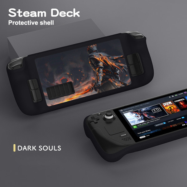 TPU Cartoon Case för Steam Deck Clear Soft Cover Pro A7