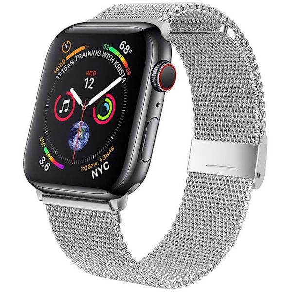 Milanese Loop Apple Watch Armband - Välj Färg Svart 42/44/45/49 MM