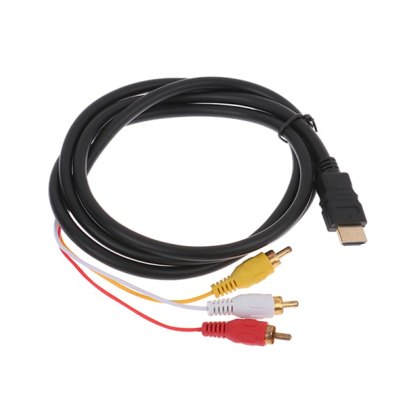 5ft HDMI till 3RCA/AV-omvandlare Video o-omvandlare Komponent Adapter