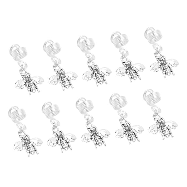 10 stk. Skægperle Metal Vikinge-stil Hårperler Bug Insekt Design Tilbehør til mænd kvinder