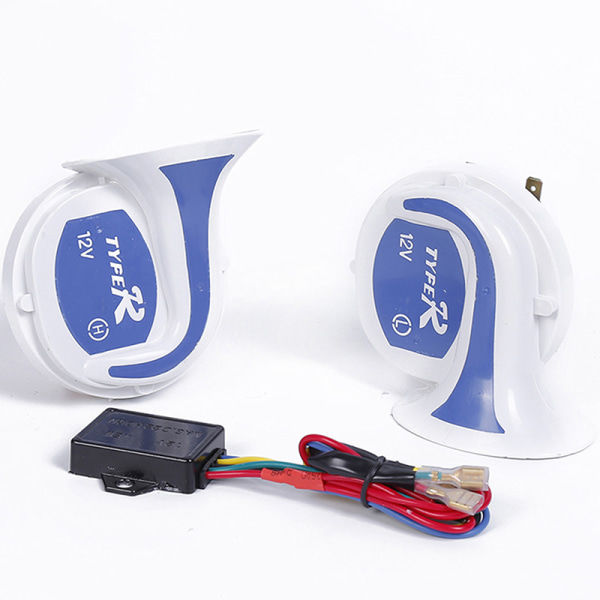 2 kpl Bil Air Horn Moottoripyörä Multi Tone 8 Voices Tone Horn Set