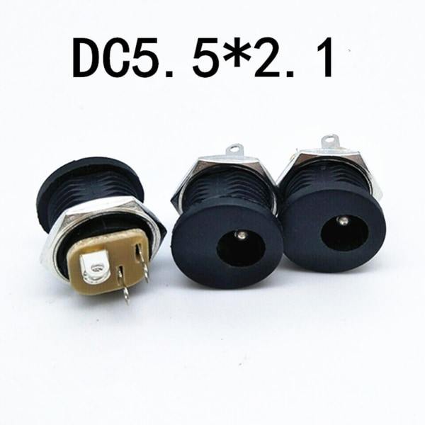10 par 5,5x2,1 mm DC-stik & -stik hun & han strøm til universel strøm computer interface Strømkabel connector A