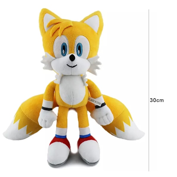 Sonic The Hedgehog 30cm Myk Plysjleke for Barn, Julegave 5 28cm