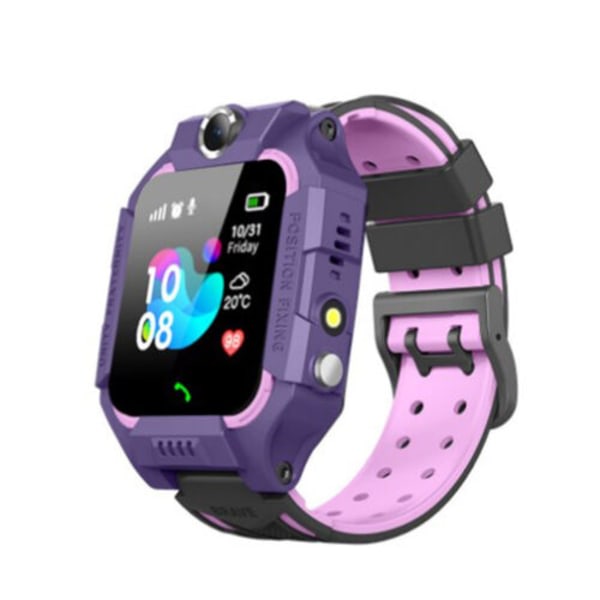 Smart Watch -kamera för barn GPS Ring efter hjälp Watch Purple