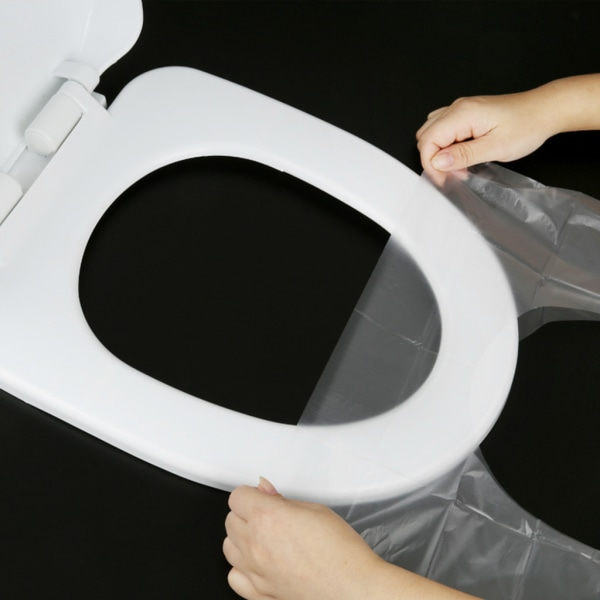 50 stk Engangs Toilet Cover Bærbar WC-Sæde Toiletklap til Børn og Voksne Pottetræning Rejsetilbehør